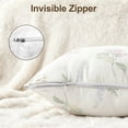 thumbnail image 4 of MOONORAH Decorative Throw Pillow Covers and Inserts, 18 x 18 Inch Decorative Pillow with Zipper Closure for Sofa Bed and Couch Decorative Stuffer Pillow, Flowers Throw Pillow, 4 of 10