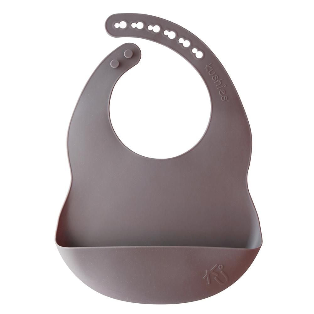 Kushies Silibib - Silicone Waterproof Adjustable  Bib - Bpa Free - Sparrow