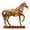 Yellow, variant on 11.2 inches Gold Horse Statue Figurines - Resin Fighting Horse Sculpture Home Office Decoration Tabletop Decor Ornaments for Desk Bookshelf (Yellow)