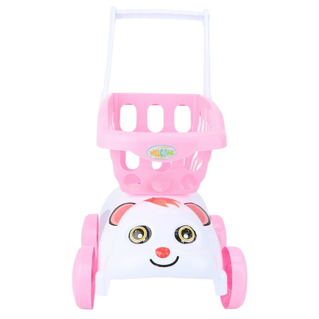 Shisuyan Supermarket Shopping Cart Simulation Play Toy Mini Plastic Trolley for Children