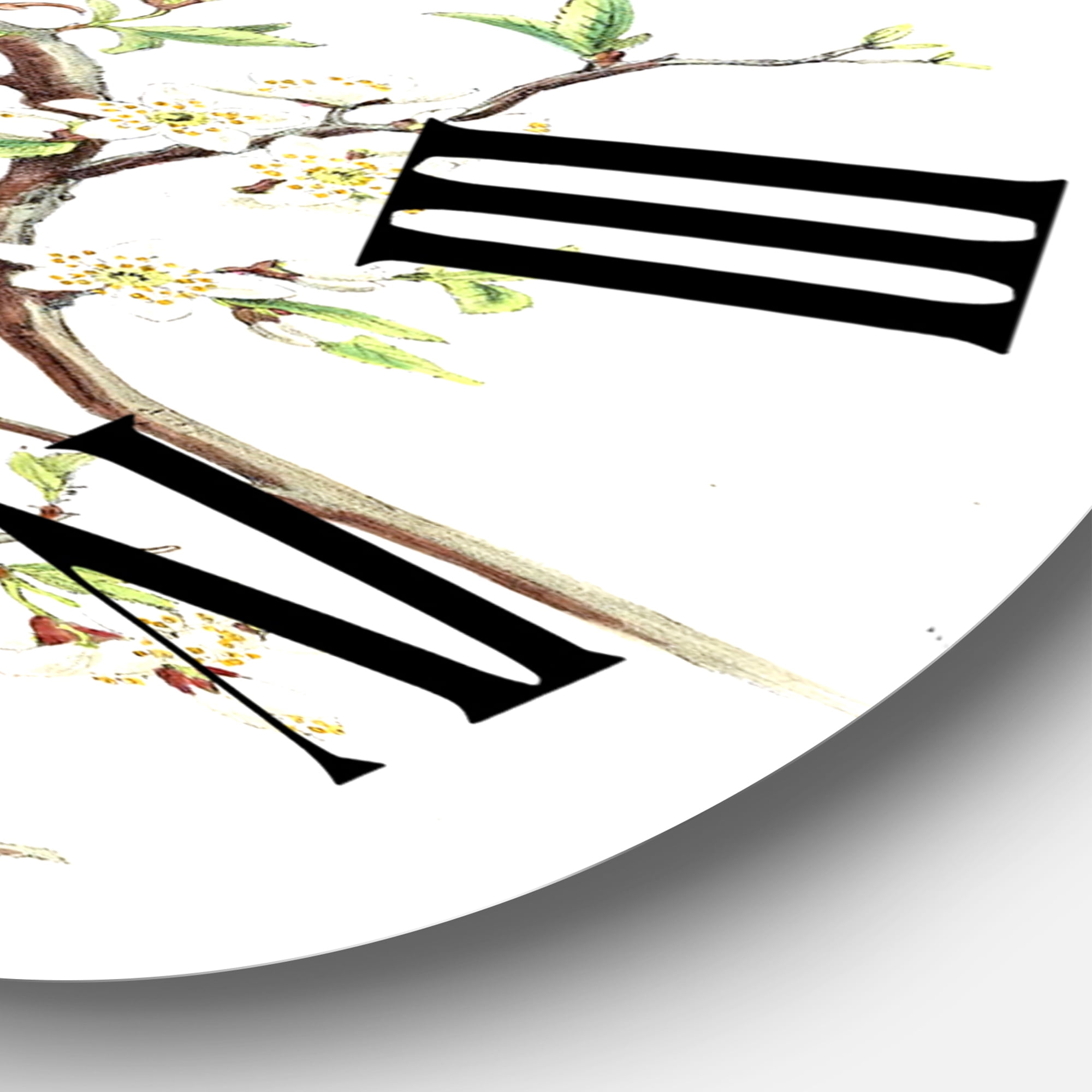 Designart 1 in Quartz Farmhouse Wall Clock