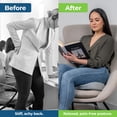 thumbnail image 6 of ® Gel Enhanced Seat Cushion for Long Sitting| Premium CertiPUR-US® Certified Memory Foam| Non-Flattening Office Chair Cushion for Tailbone Pain Relief, Sciatica & Back Support (Gray), 6 of 8
