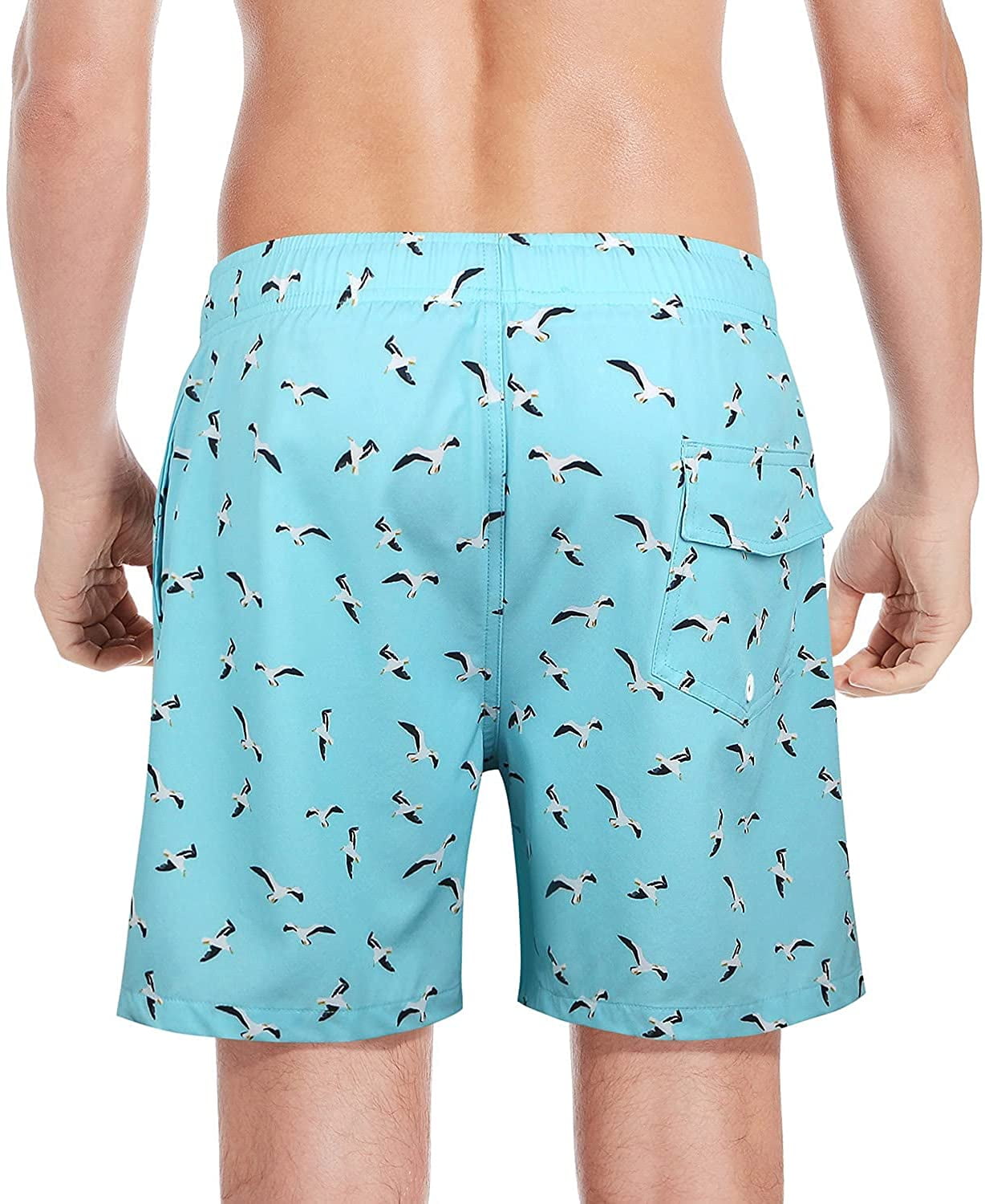 Mens 2 in 1 Swim Trunks Compression 