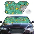 thumbnail image 2 of Daiia Funny Animals in Jungle Windshield Sun Shade for Car SUV Truck (Medium ), Car Sun Shade Windshield, Car Shades for Front Windows, Sunshade for Car Windshield, 2 of 7
