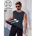 thumbnail image 4 of COOFANDY Men Sleeveless Shirts Muscle Tank Tops Gym Bodybuilding Tops Workout Shirts Boxing Tee, 4 of 6