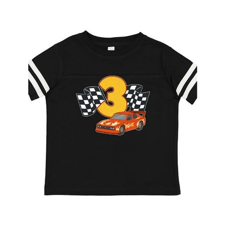 

Inktastic Number Three Race Car Gift Toddler Boy or Toddler Girl T-Shirt