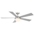 thumbnail image 2 of Eclipse Indoor and Outdoor 5-Blade Smart Ceiling Fan 54in Brushed Nickel Titanium with 3000K LED Light Kit and Remote Control, 2 of 5