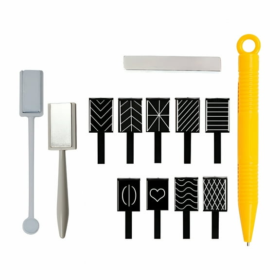 ACDANC 12 Pcs Cat Eye Magnet Pen Magnets Nail Art Magnet Nail Salon Nail Manicure Tool Manicure Magnet Tools