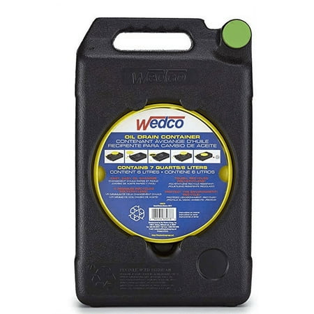 GarageBOSS Oil Drain Pan with Integrated Funnel, 7 Quart