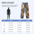 thumbnail image 4 of Sikiie Rustic Tile Pattern Pajama Pants Men, PJ Bottoms, Sleep & Lounge Pants-Small, 4 of 6