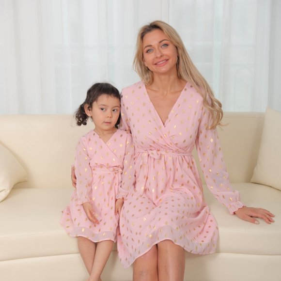 Mother Daughter Macthing Dresses Family Set Mommy and Me dress