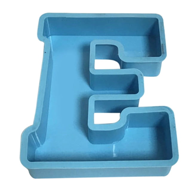 Ltdhehe DIY Mold 26 Mold Alphanumeric English Cake Silicone Alphanumeric Cake Crystal Cake Mould