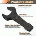 thumbnail image 3 of Uxcell Open End Striking Wrench 95mm Metric CR-V Steel Single Open Spanner Hand Tool, 3 of 6