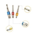thumbnail image 4 of 3PCS Impact Grade Socket Adapter / Extension Set Turns Power Drill Into High Speed Nut Driver, 1/4-Inch Hex Shank to Drive for Adapters to Use with Drill Chucks, Sizes 1/4'' 3/8'' 1/2'', 4 of 7