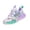 Purple, variant on Little Girls Rotary Buckle Sneakers Breathable Mesh Butterfly Decor Non Slip Lightweight Running Athletic Shoes Pink 30