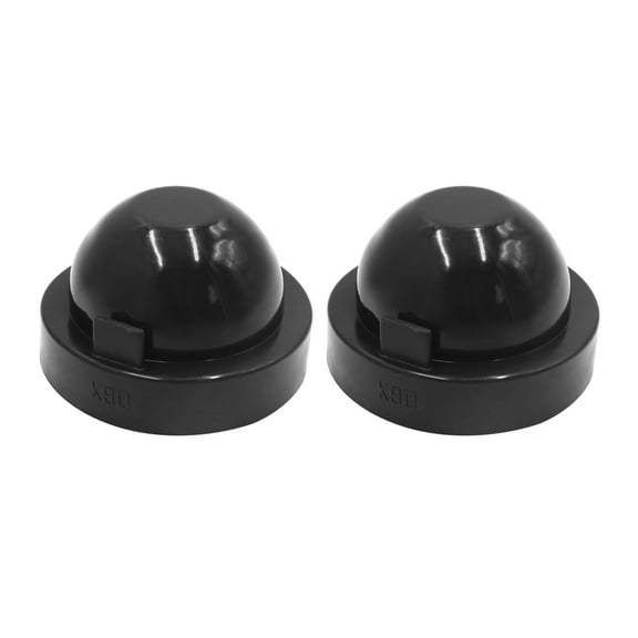 Unique Bargains 2pcs 90mm Inner Dia Rubber Car Headlight Housing Dust Cap Seal Cover Black