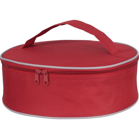 Bring It Le Marche Portable Insulated Pie Carrier Polyester Red 3.5X11 ...