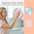 thumbnail image 5 of REGALWOVEN Microfiber Dish Cloth for Washing Dishes Rags, Solid Kitchen Wash Cloths with Poly Scour Side Popcorn Texture Pink 12" x 12", 5 of 7