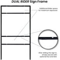 thumbnail image 4 of 24"x18" Real Estate Frame - Dual Rider - Slide-in or Bolt in Sign Holder - 5pack, 4 of 5