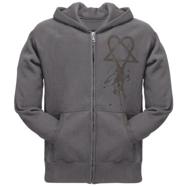 LUI - Sweat à capuche zippé Dripping Logo