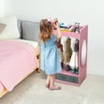 Kids Dress up Storage with Mirror,Costume Closet for Kids, Open Hanging ...