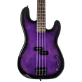 thumbnail image 3 of Sawtooth EP Series Electric Bass Guitar with Gig Bag & Accessories, Trans Purple and Free Music Lessons, 3 of 10