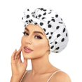 thumbnail image 1 of Gorro de ducha Luvruitaky de lujo, reutilizable, impermeable, para mujer, 1 of 7