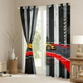 thumbnail image 3 of Castle Fairy Teens Fast Car Curtains Pack of 2 (42x84 Each),Extreme Speed Sport Curtains Blackout,Abstract Vintage Geometric Stripes Bedroom Curtains,Breathable Home Decor, 3 of 6