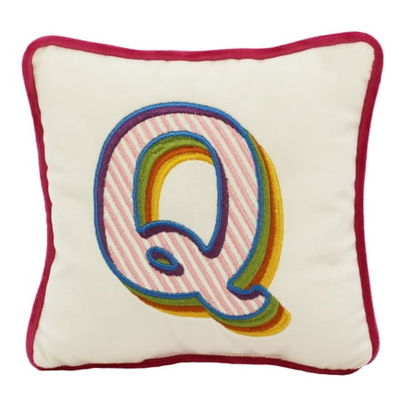 Ashland Spring Pillow Monogrammed Letter 8 X 8 In