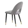 thumbnail image 5 of Menlo Dining Chair Gray Dining Chair, Modern Style, Soft and smooth velvet fabric, Plywood, Indoor Dining, 5 of 5