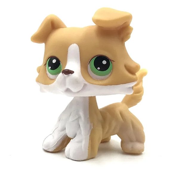 Original Littlest pet shop bobble head toys collie dogs #1262 #1542 #1194 girls birthday gifts 272