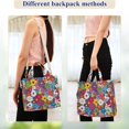 thumbnail image 4 of FORMRS Womens Corduroy Tote Bag Crossbody Shoulder Handbag with Pocket, Whimsical Floral, 4 of 7