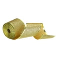 thumbnail image 1 of Unique Bargains Christmas Polyester Ribbon 2' 10 Yard Glitter Ribbon Gold Iron Wired Edge Easy to Shape DIY Crafts Gold, 1 of 7