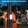 thumbnail image 6 of KINGCAESAR 3 Pack Rechargeable Flashlights 90,000 High Lumen, Ultra Bright LED Flash Light for Home, High Powered Flashlights with 7 Light Modes, IPX7 Waterproof for Camping, 6 of 7