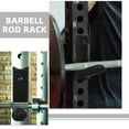 thumbnail image 3 of CIMAXIC 4 Pcs Support de Barre de Musculation Mural Noir pour Rangement de Gym à Domicile, 3 of 7