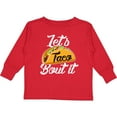 thumbnail image 3 of Inktastic Lets Taco Bout it Boys or Girls Long Sleeve Toddler T-Shirt, 3 of 5