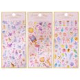 thumbnail image 1 of Journal Sticker Cartoon DIY 3 Sheets 3D Cute Planner Sticker Scrapbook Sticker, 1 of 10