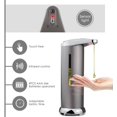 thumbnail image 2 of Automatic Soap Dispenser With Stainless Steel, Infrared Sensor Touchless Electric Soap Dispenser With Waterproof Base & Visible Window For Bathroom, Kitchen, Hotel, Restaurant And Office, 2 of 7