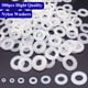 thumbnail image 3 of Paquete de 500 Arandelas de Nylon, Arandelas Planas de Nylon de Plástico M2 M2.5 M3 M4 M5 M6 M8 M10, Surtido de Espaciadores Kit de Arandelas de Nylon Blanco con Caja para Plomería, Tornillos, Pernos, 3 of 5