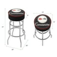 thumbnail image 2 of Corvette C1 Black Padded Swivel Bar Stool 30 Inches High, 2 of 5