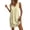 Yellow, variant on zbxnLI Womens Striped Dress V Neck Sleeveless Mini Dresses with Pockets Summer Vacation Casual Loose Sundress