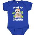 thumbnail image 3 of Inktastic Cute Sloth I Love My Grammy with Green Leaves Boys or Girls Baby Bodysuit, 3 of 5