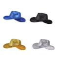 thumbnail image 2 of yingyy Chapeau de Cowboy Léger Chapeau de Cowboy Léger Couvre-Chef Polyvalent Barres de Couvre-Chef Noir, 2 of 6