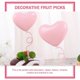 thumbnail image 3 of Valentine's Day Heart Cake Picks for Decoration 36Pcs Pink Cupcake Toppers, 3 of 3