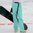 thumbnail image 2 of WTOBBY Women's Thick Cotton Ski Pants, Waterproof and Windproof Trousers for Winter Sports, Warm and Insulated for Cold Weather, Women's Protective Pants for Outdoor Activities,Mint Green M, 2 of 5