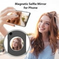 thumbnail image 3 of Mistaha Magnetic Selfie Mirror with Storage Box and Metal Ring for Rear Camera, Black/Silver - MS05 MagSafe Magnet Selfie Lens, 3 of 6
