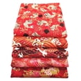 thumbnail image 1 of 5x telas de algodón de 16 pulgadas de 16 pulgadas de diseño japonés estampados con estampados de costura con estampado floral para pañuelo con aguja, 1 of 8