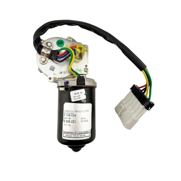 Sprague Devices E‑008‑221 Heavy‑Duty Two‑Speed Windshield Wiper Motor – 12V/24V, Thermal Overload Protection, RFI Suppression Fits International & Freightliner Trucks