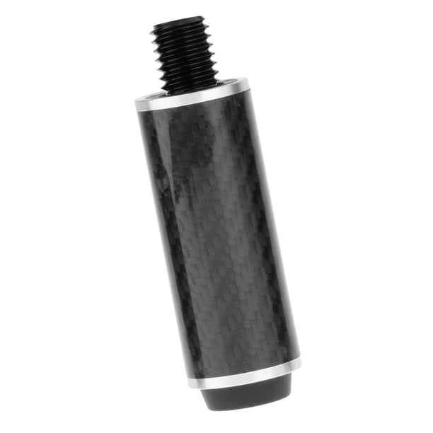Extensión de taco de billar con tapa trasera, alargador de extremo de taco de fibra de carbono portátil compacto para jugadores de juegos, entretenimi Longitud 8 cm