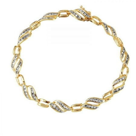 Foreli 1.25CTW Diamond 10k Yellow Gold Bracelet